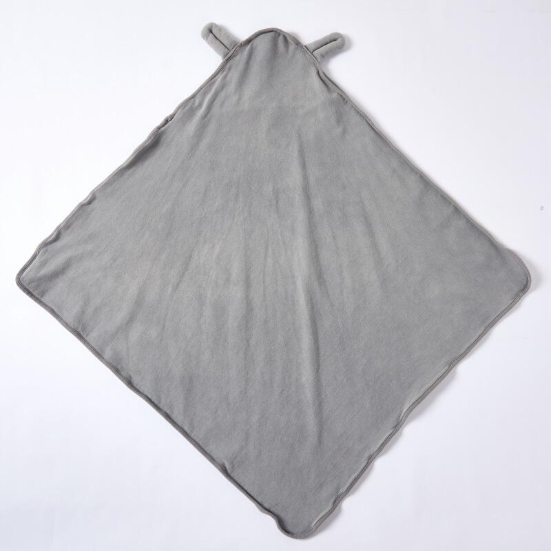Organic Cotton Hooded Baby Blanket Plant-Dyed Newborn Swaddle Wrap Custom OEM ODM Soft Baby Receiving Blanket Manufacturer