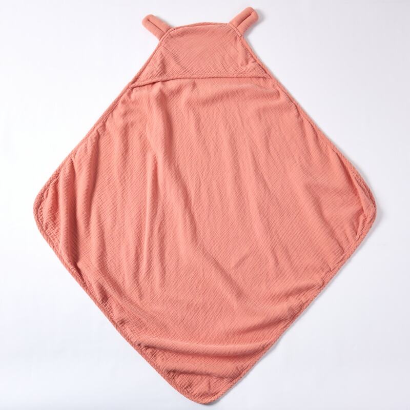 Custom Organic Hooded Baby Swaddle Blanket Manufacturer | Plant Dyed Muslin Cotton Infant Wrap for OEM ODM Private Label Brands