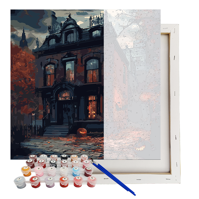 Wholesale Painting By Number Kit For Adult Halloween House