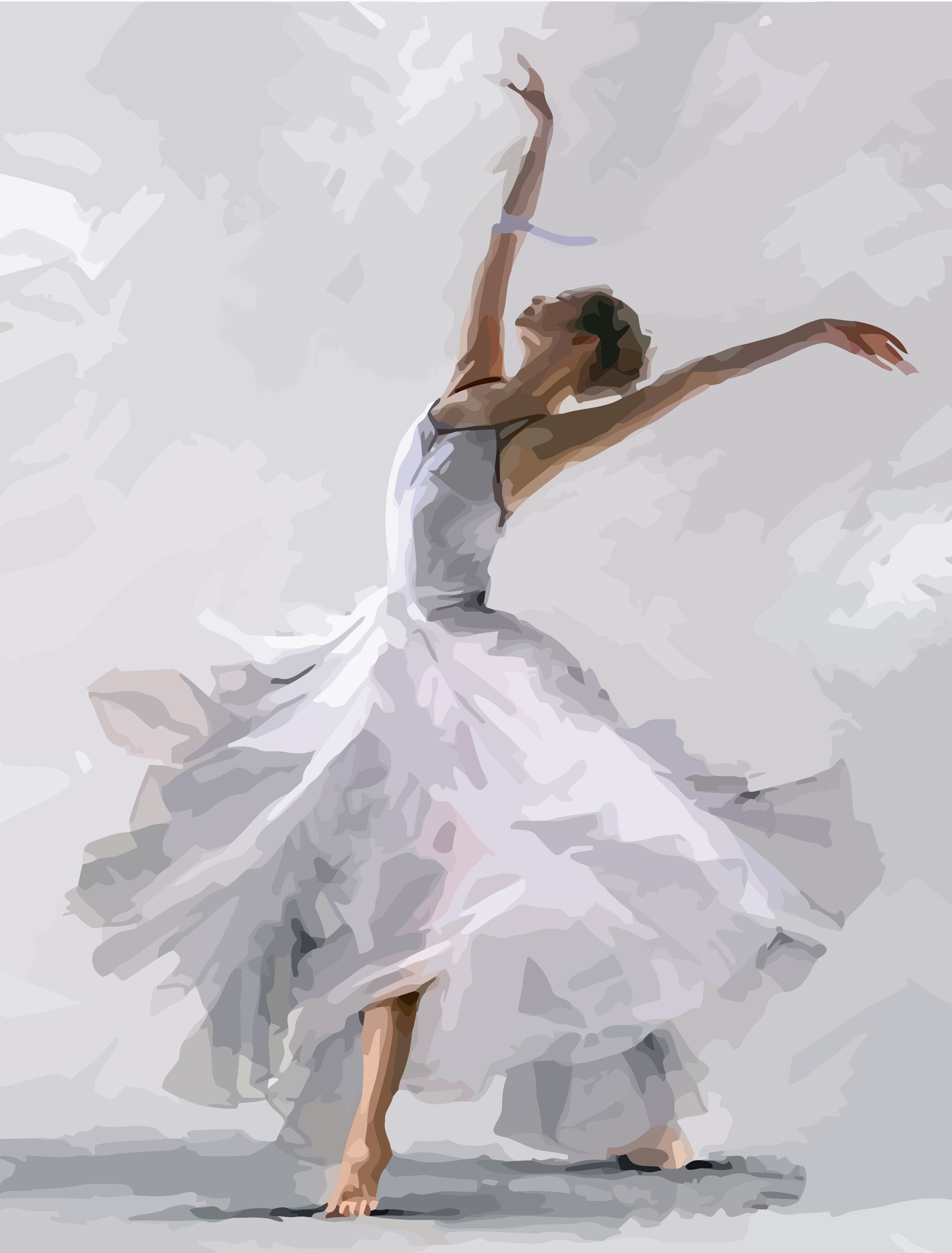 Großhandel Malen-nach-Zahlen mit Acrylfarben Ballett-Anmut