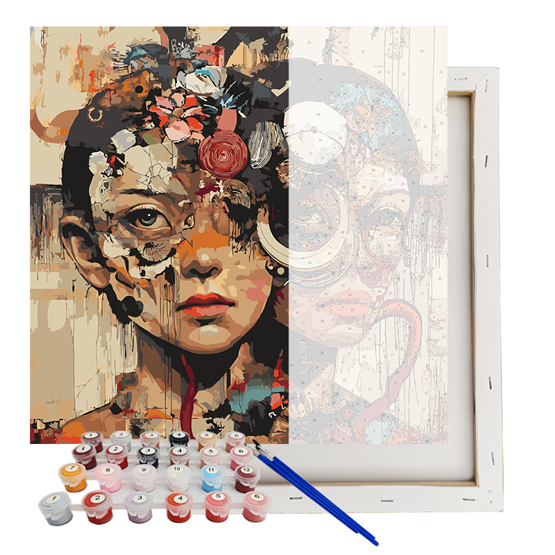 Paint By Numbers Art Kit Surreal Dual Faces