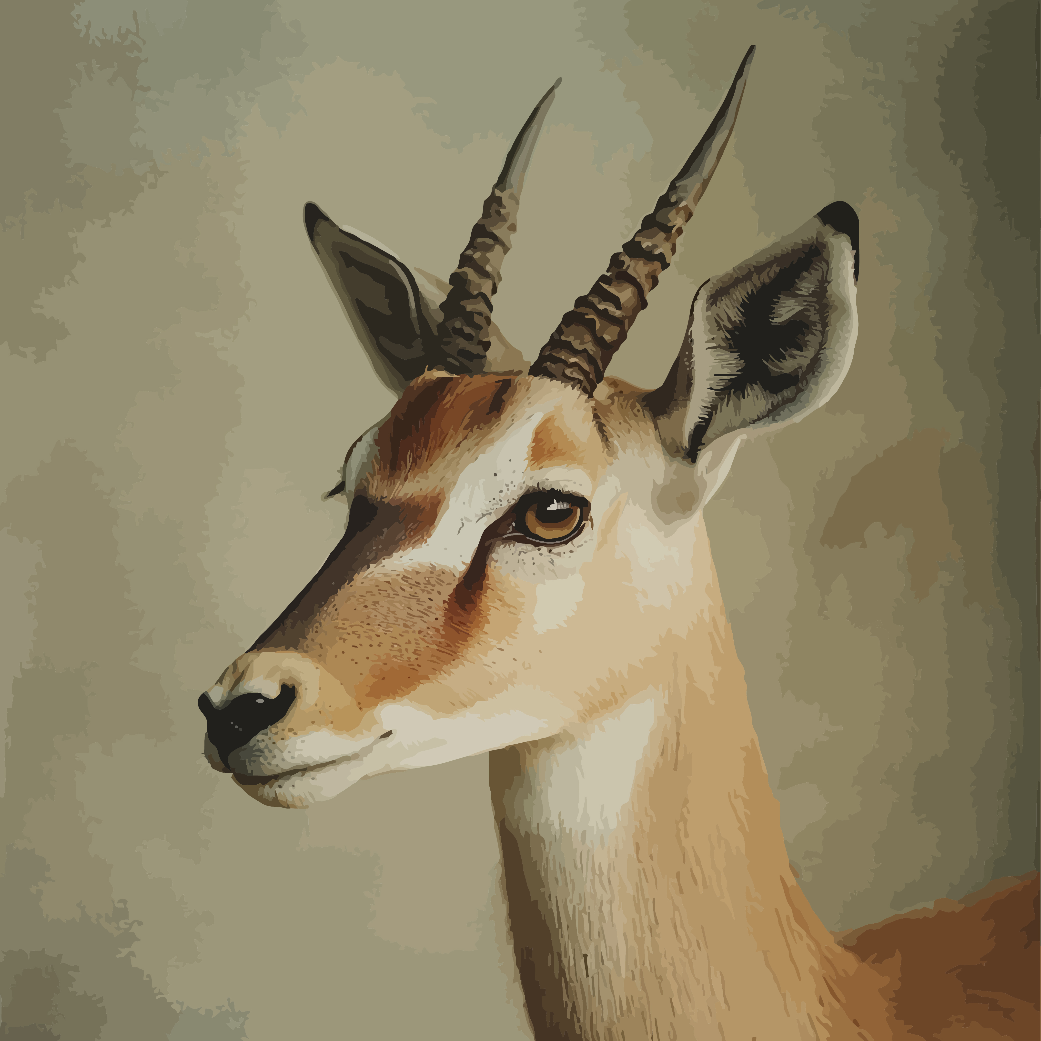 Großhandel Acrylbilder-nach-Zahlen-Sets Gehörntes Antilope