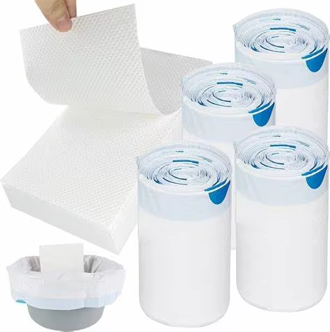 Absorbente og lekkasje-sikre toilettlappere