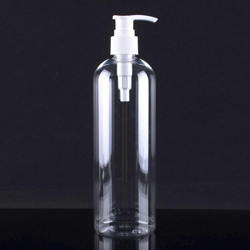 Plastic Pump Bottle PET Empty Transparent Shampoo Bottle