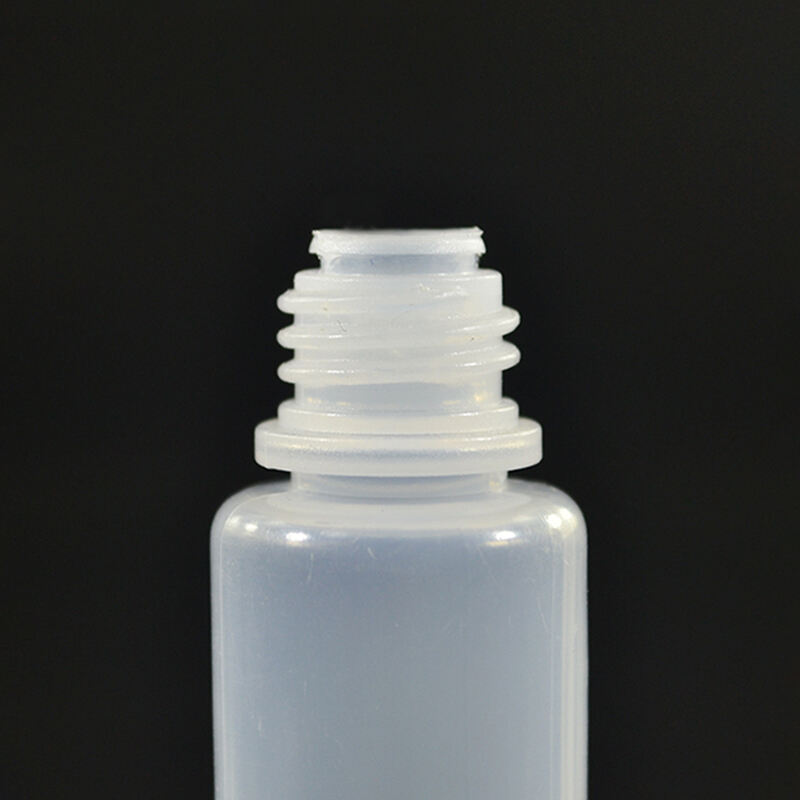 Small Translucent Plastic Dropper Oil Bottle with Screw Cap