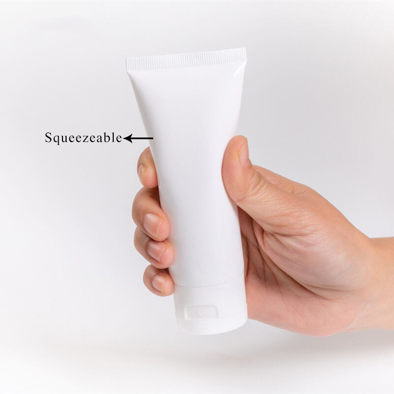 Squeeze Cosmetic Tube 50ml Empty White Cream Tube with Flip Cap