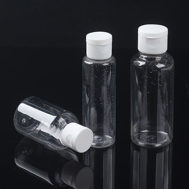 Plastic Bottle with Flip Top Cap PET Squeeze Transparent Hair Lotion Bottle