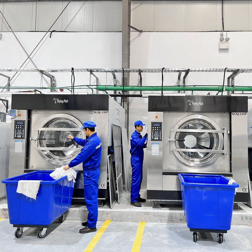 Máy giặt cỡ lớn đáp ứng nhu cầu khối lượng cao như thế nào?