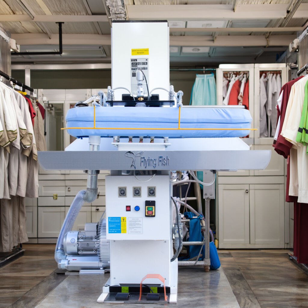 Industrial Steam Iron Press Delivers Perfect Uniforms Every Time
