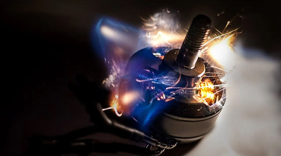 drone motor heat