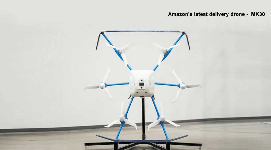 Amazon's latest delivery drone -  MK30