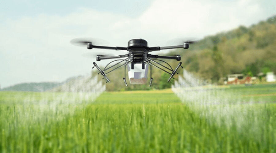 Spraying of agriculture drone