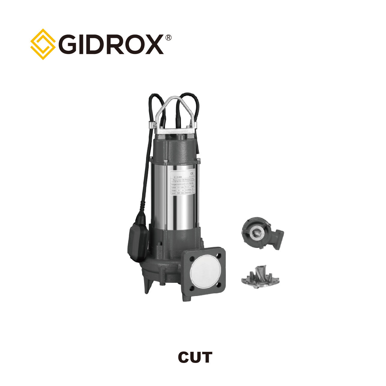 POMP LIMBAH TERSEMURUH GIDROX DENGAN PEMOTONG-CUT