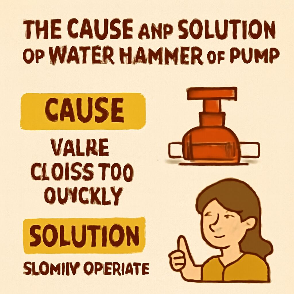The Cause and Solution of Water Hammer of Pump