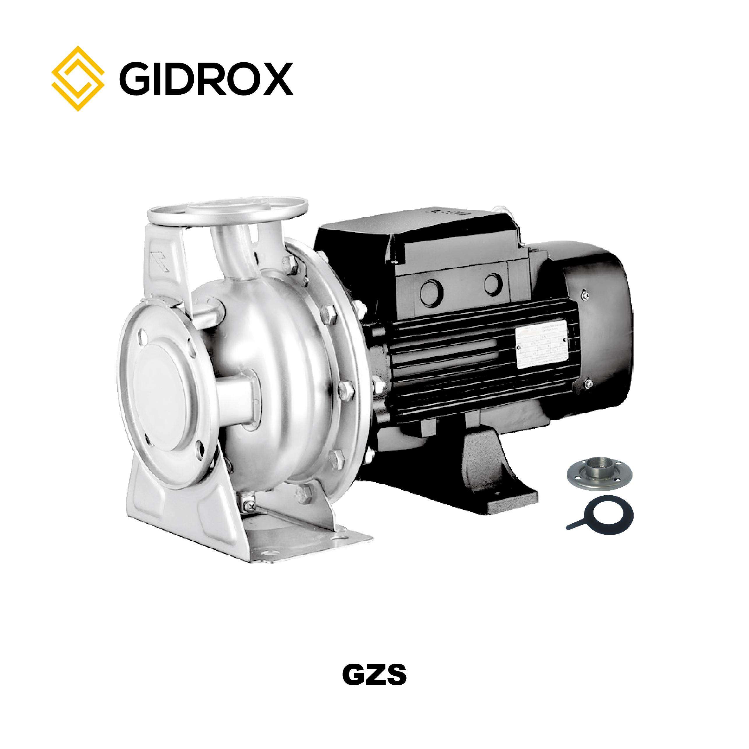 GIDROX STAINLESS STEEL STANDARD CENTRIFUGAL PUMP-GZS