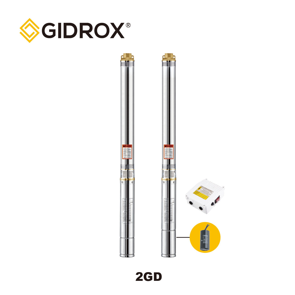 POMPA SUMUR BOR SUBMERSIBLE GIDROX-2GD