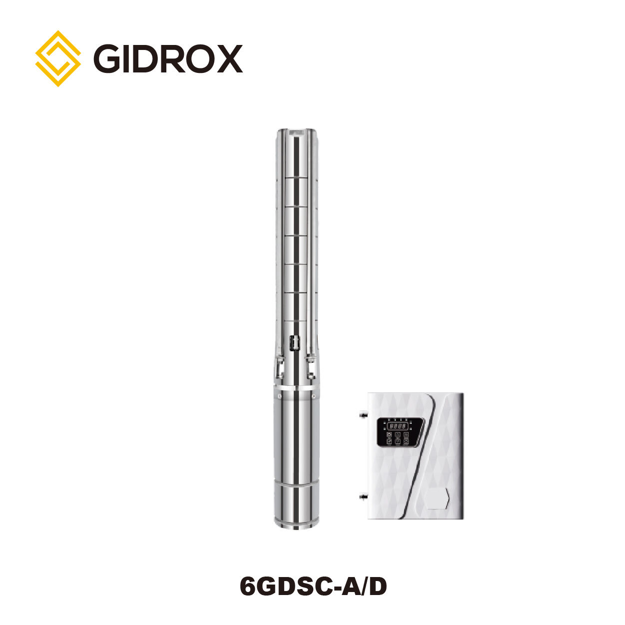 GIDROX 6”AC/DC BRUSHLESS SOLAR PUMP  WITH S/S IMPELLER-6GDSC-A/D