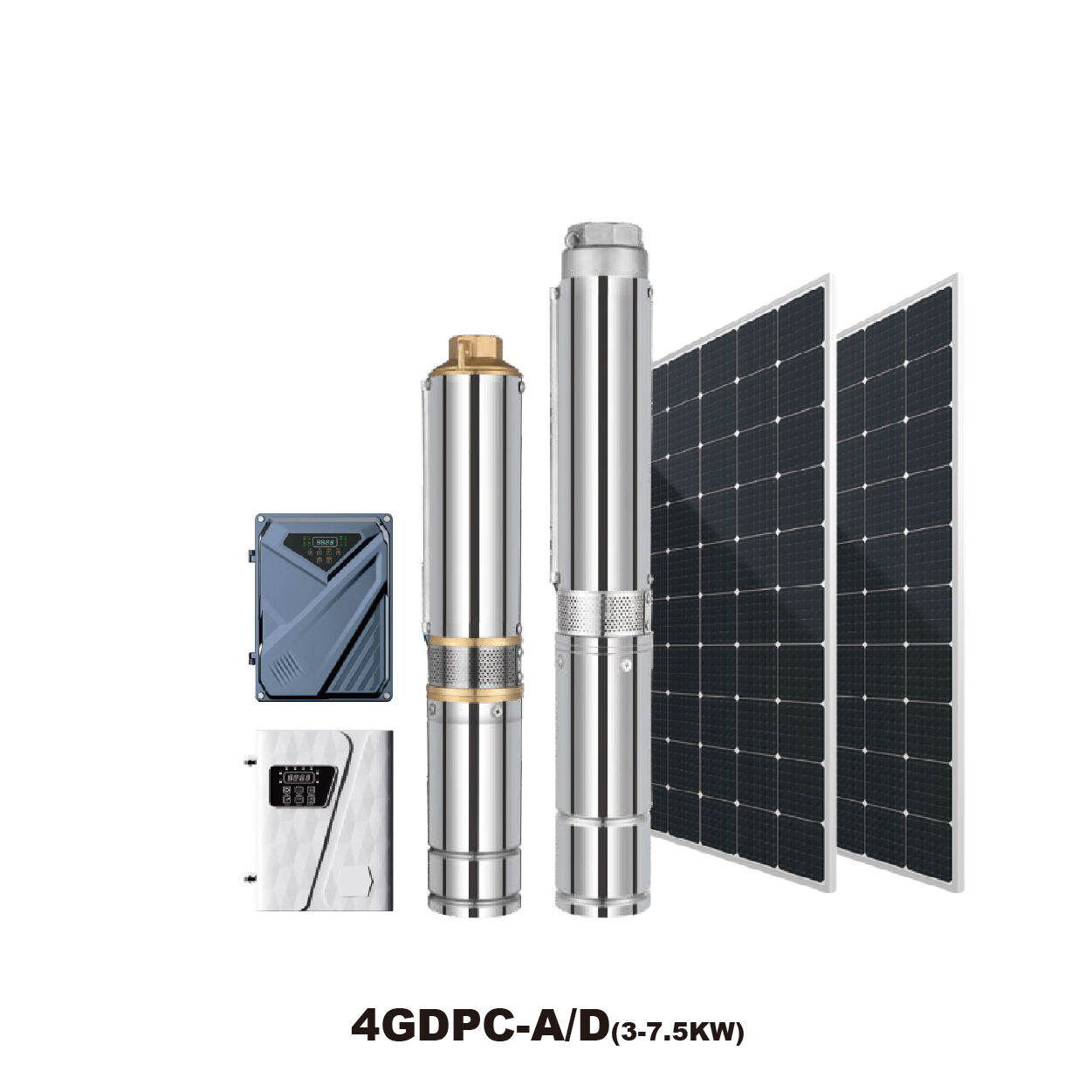 GIDROX 4”AC/DC BRUSHLESS SOLAR PUMP  WITH PLASTIC IMPELLER-4GDPC-A/D(3-7.5KW)