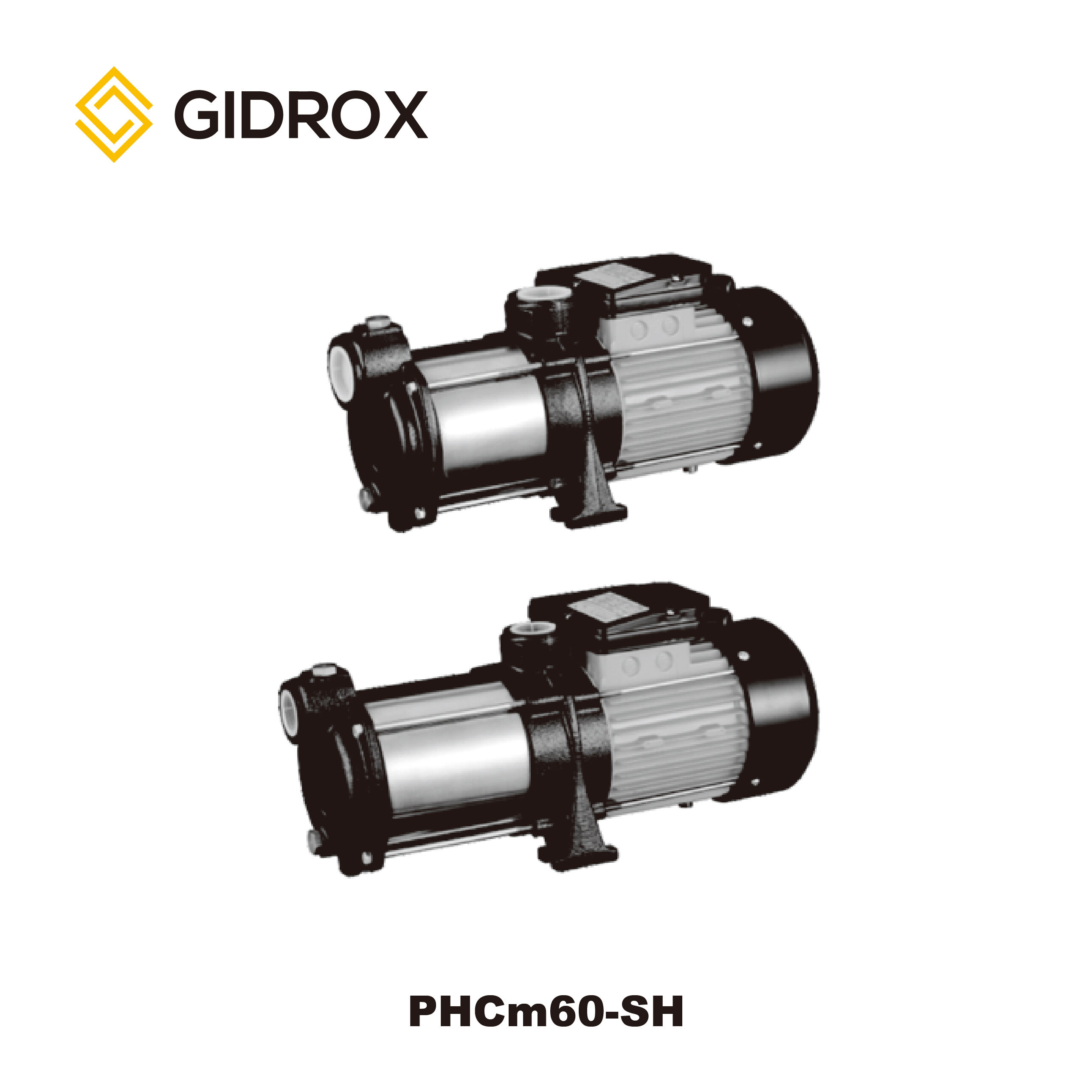 GIDROX STAINLESS STEEL MULTISTAGE CENTRIFUGAL PUMP-PHCm60/90/145-SH  