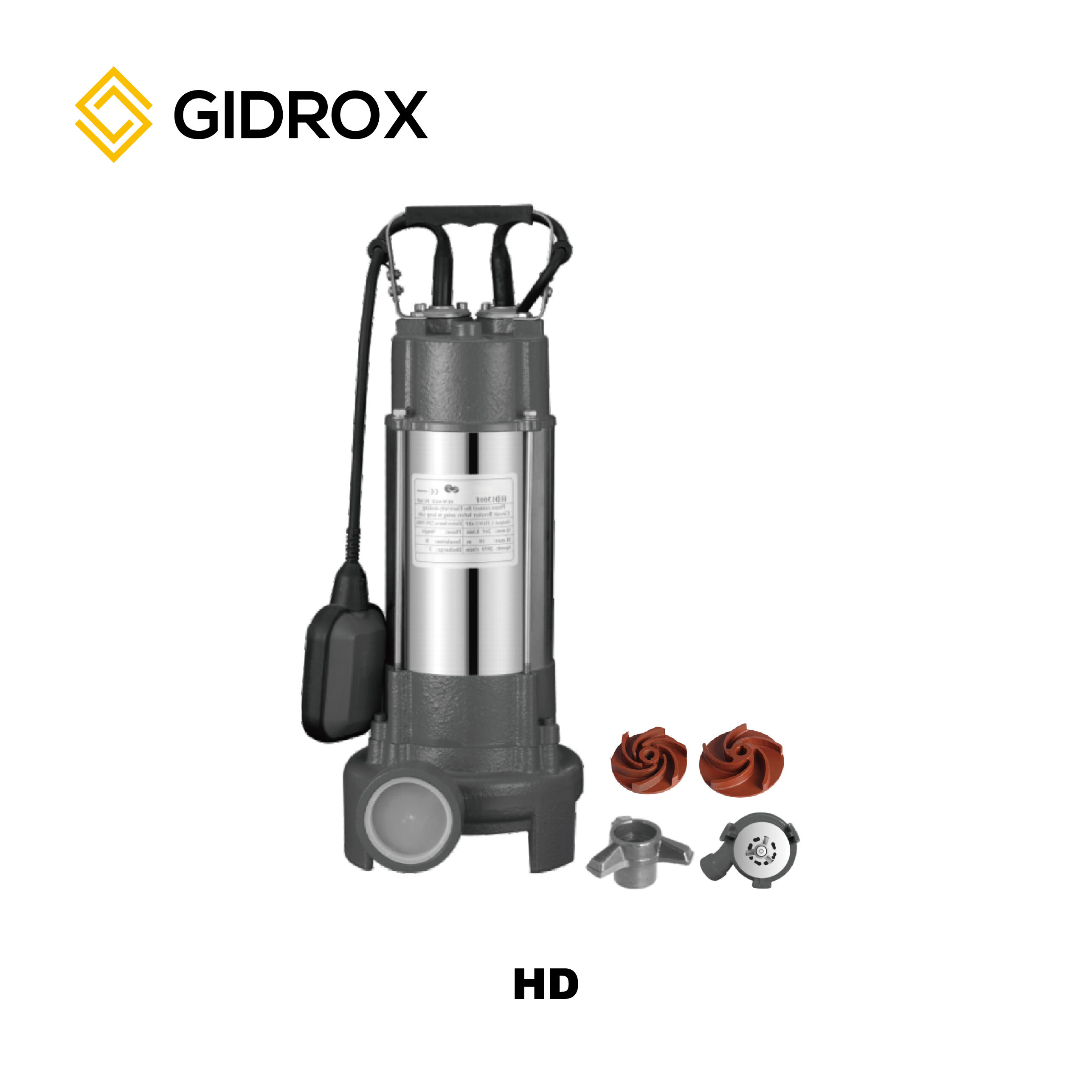 POMPA SUBMERSIBLE SEWAGE GIDROX DENGAN CUTTING-HD