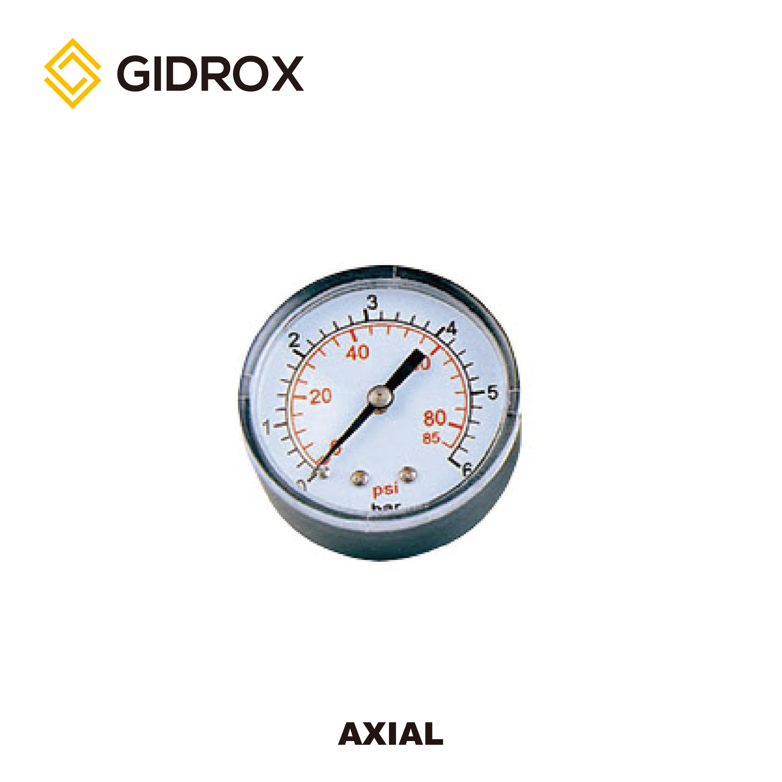 GIDROX PRESSURE GAUGE-AXIAL/RADIAL