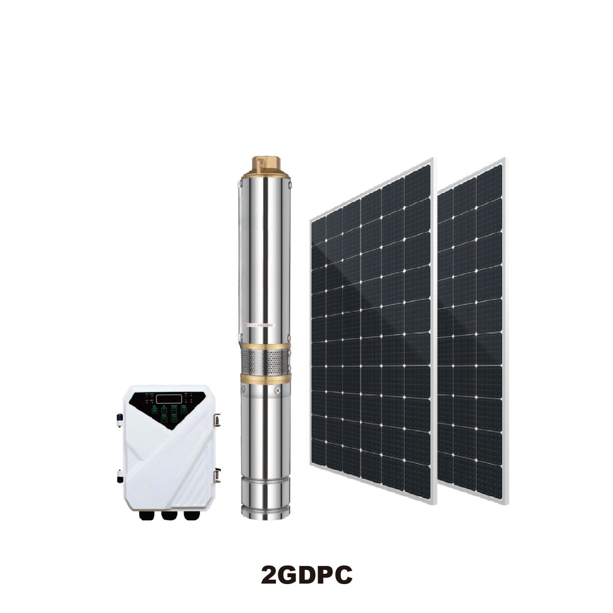 GIDROX 2”DC MOTORE A SCOPPIETTO SENZA PENNE SOLARE CON ELICE IN PLASTICA-2GDPC
