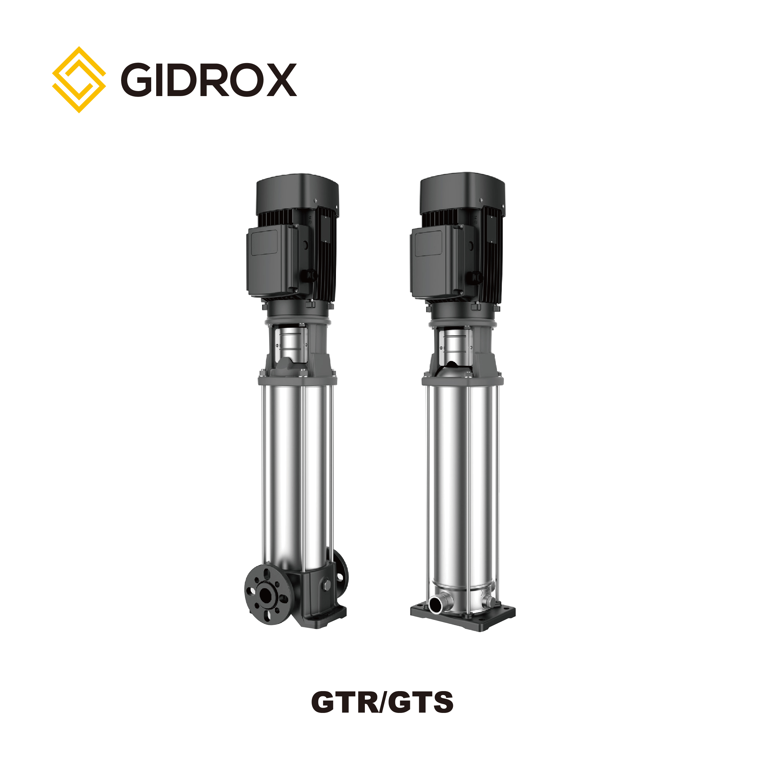 GIDROX STAINLESS STEEL VERTICAL MULTISTAGE PUMP FOR RO SYSTEM -GTS