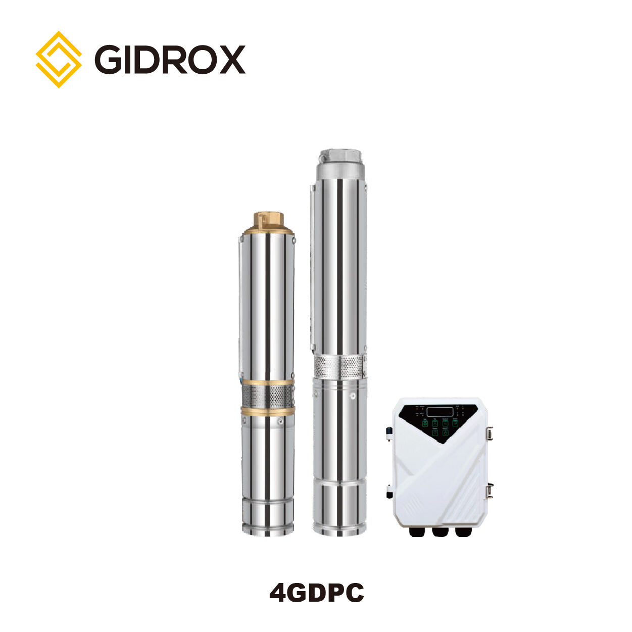 GIDROX 4”DC BRUSHLESS SOLAR PUMP WITH PLASTIC IMPELLER-4GDPC