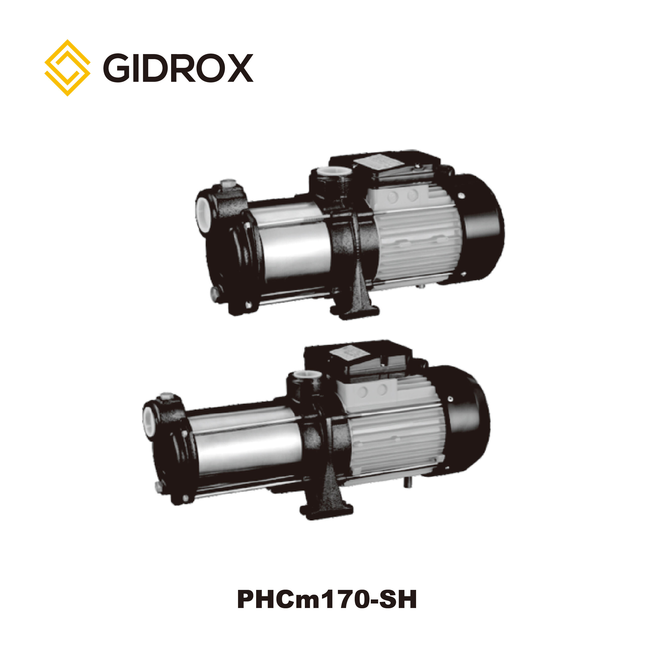 GIDROX STAINLESS STEEL MULTISTAGE CENTRIFUGAL PUMP-PHCm170-SH