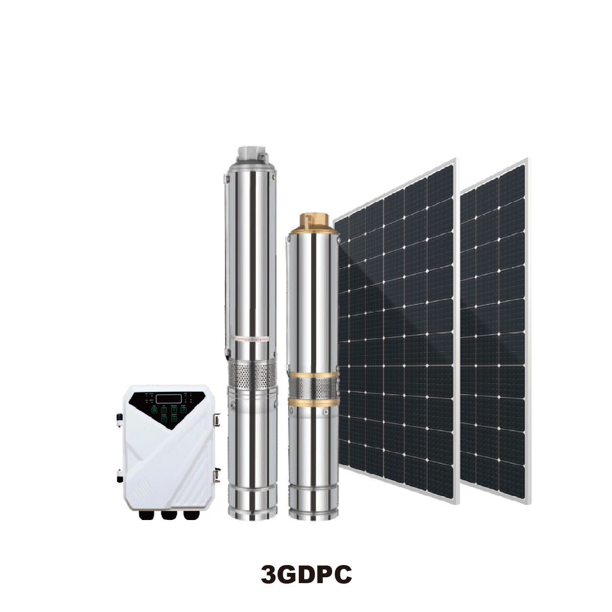 GIDROX 3”DC MOTORE A SCOPPIETTO SENZA PENNE SOLARE CON ELICE IN PLASTICA-3GDPC