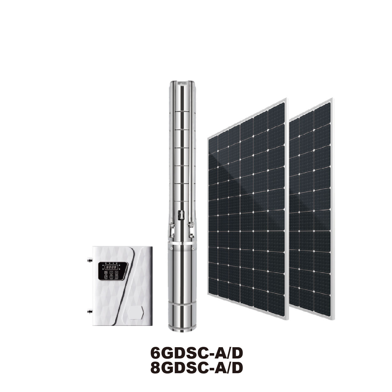 GIDROX 6”AC/DC BRUSHLESS SOLAR PUMP  WITH S/S IMPELLER-6GDSC-A/D 8GDSC-A/D