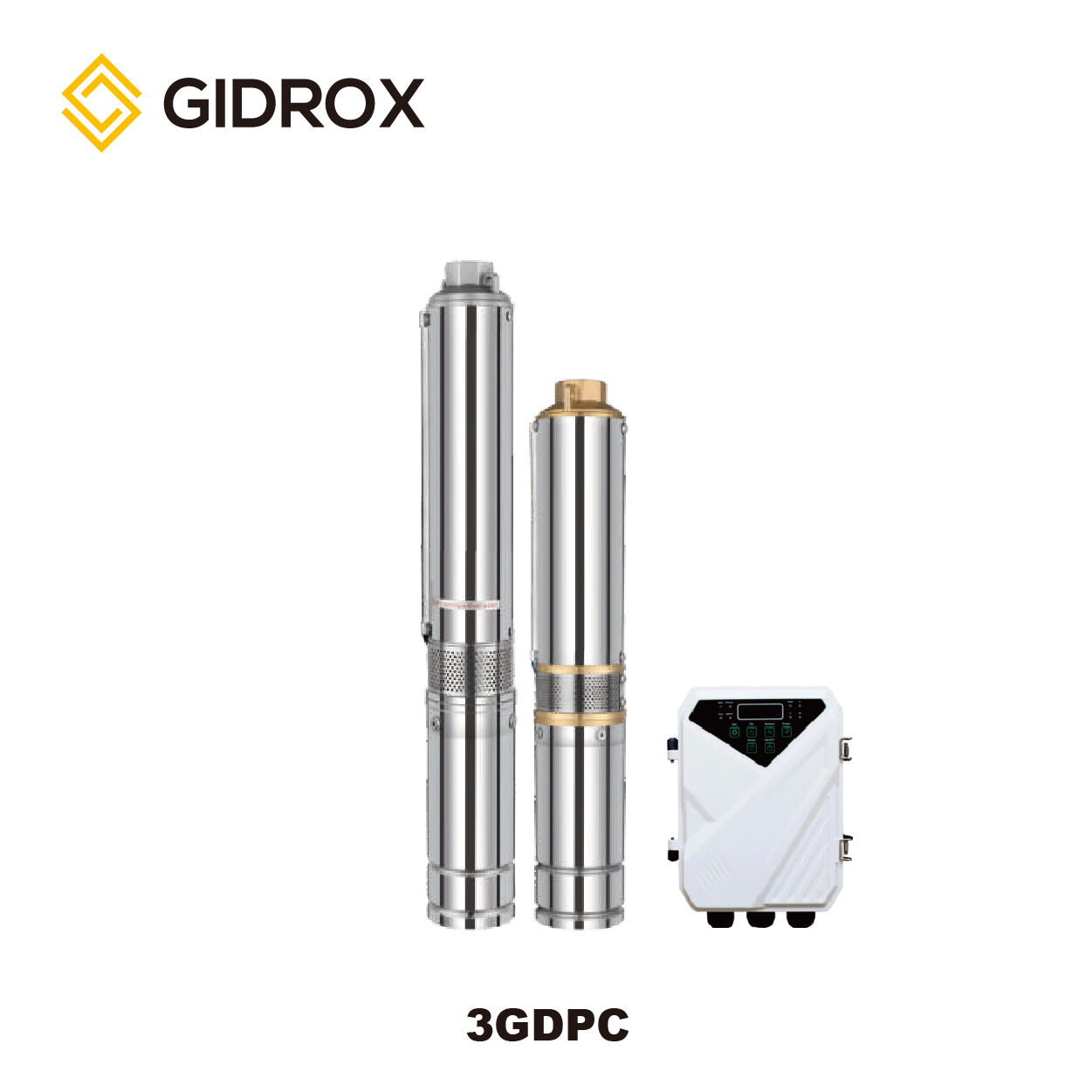 GIDROX 3”DC BRUSHLESS SOLAR PUMP WITH PLASTIC IMPELLER-3GDPC