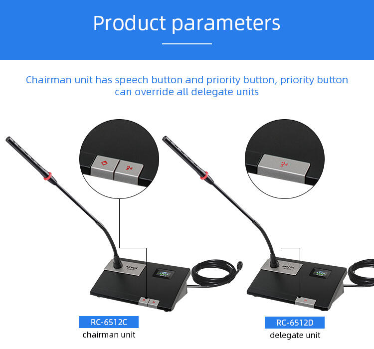 RC-6512C/D Digital Wired Discussing Conference Microphone factory