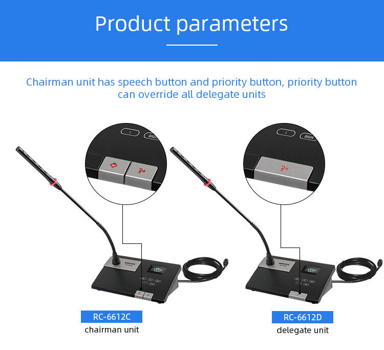 RC-6612C/D Digital Conference System Microphone manufacture