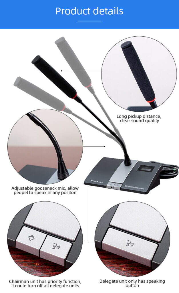 RC-6513C/D Digital Wired Discussing Conference Microphone supplier