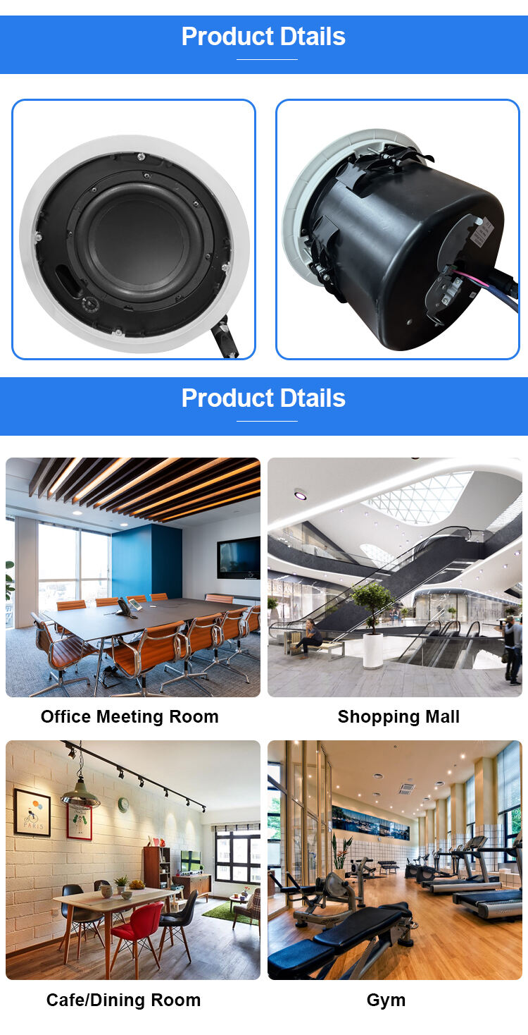 8 inch smart speakers subwoofer hanging ceiling speaker high quality ceiling speaker home theater sound system speaker details