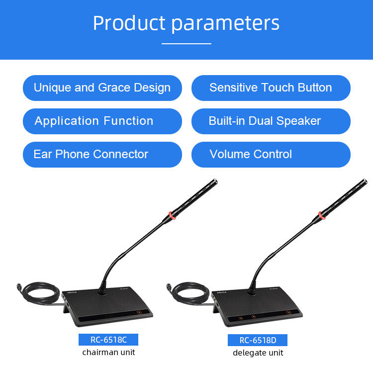RC-6518C/D Digital Conference System Microphone factory