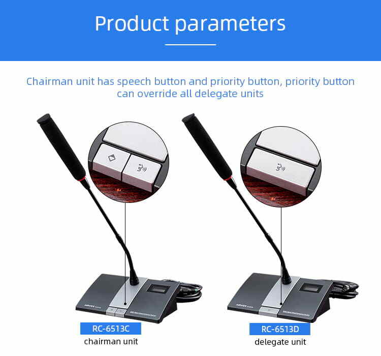 RC-6513C/D Digital Wired Discussing Conference Microphone manufacture