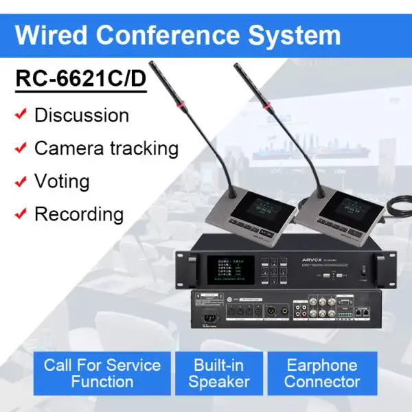 RC-6621C/D Digital Conference System Microphone