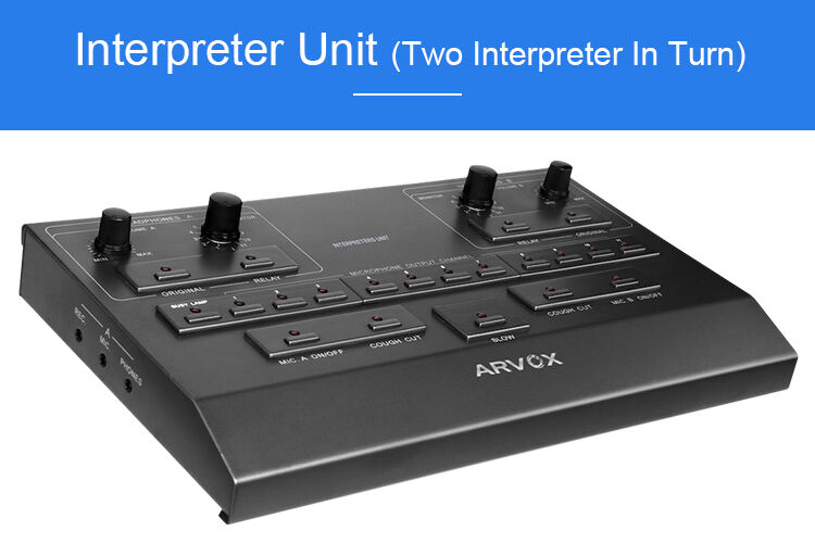 RC-7402 Dual Channel Interpreter Microphone (Two Interpreter In Turn) supplier