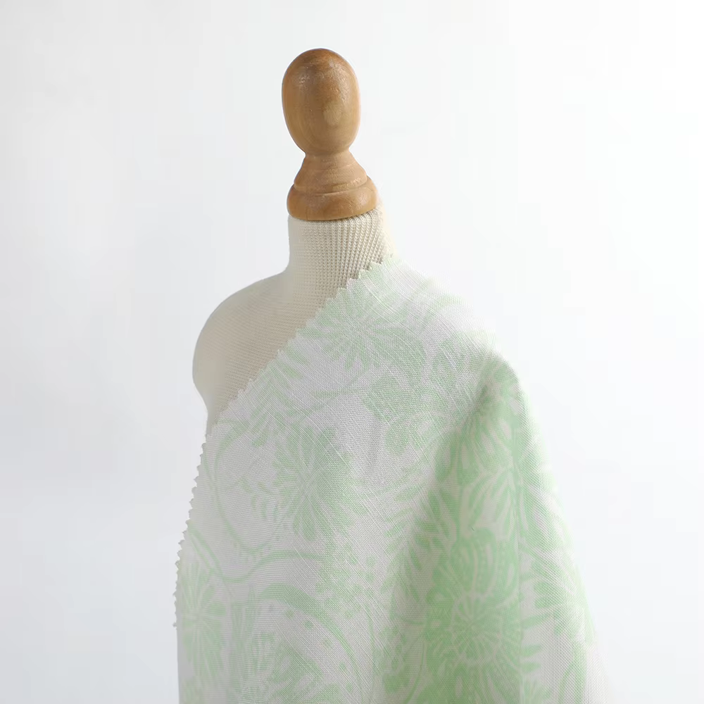 Factory Wholesale Custom Design Mediumweight Interweave 55%Linen 45%Viscose Print Fabric factory