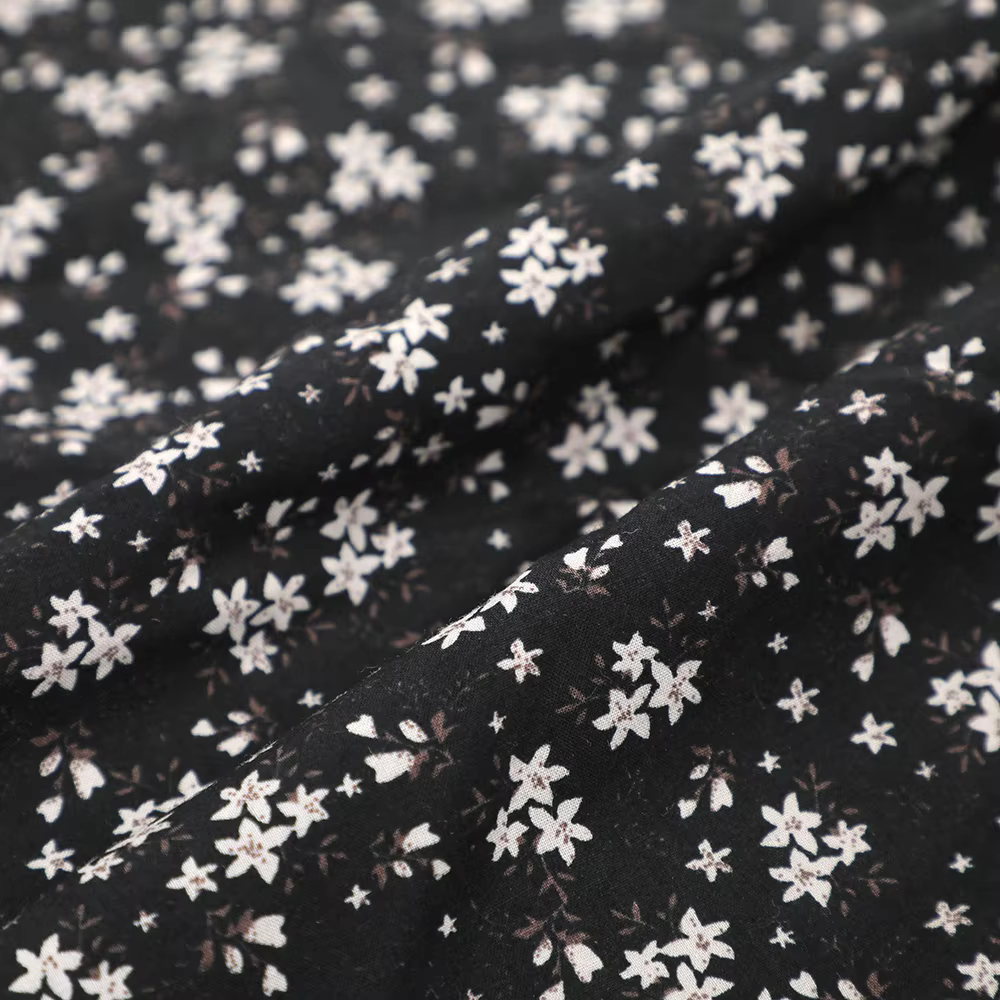 Wholesale 100% Cotton Spandex Woven Fabric Breathable and Light for Organic Garments Like Shirts Dresses Skirts manufacture