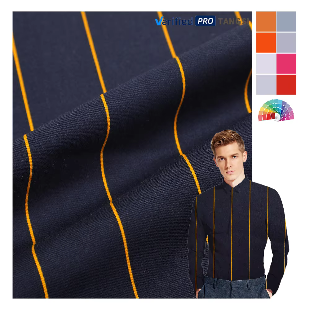 Wholesale from Factory New Popular Light-Weight Poly Cotton Fabric DSNs Clothing Good Quality Organic Yarn Dyed Dress details