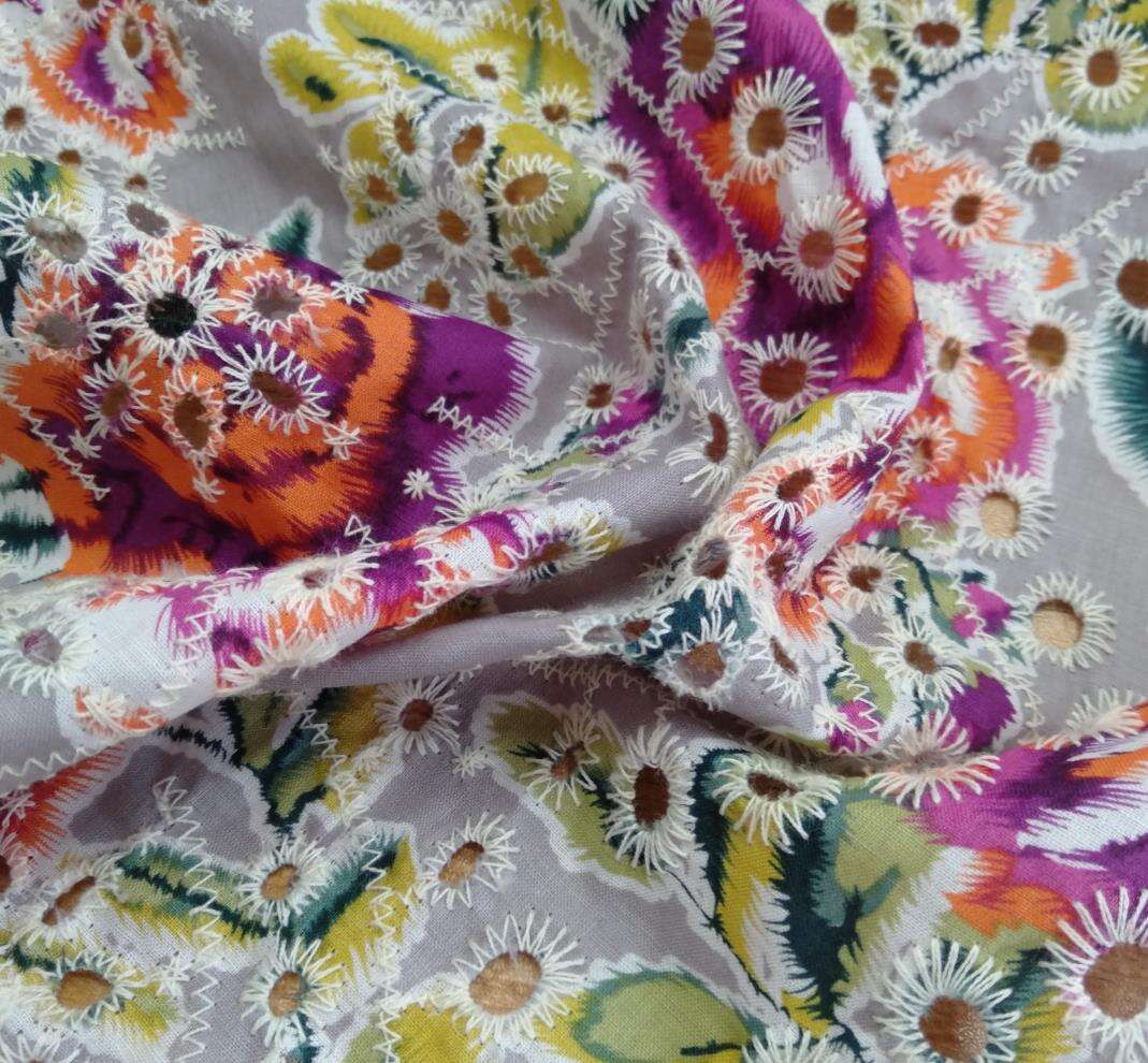 Unmatched Elegance with Embroidered Silk Fabric for Dresses