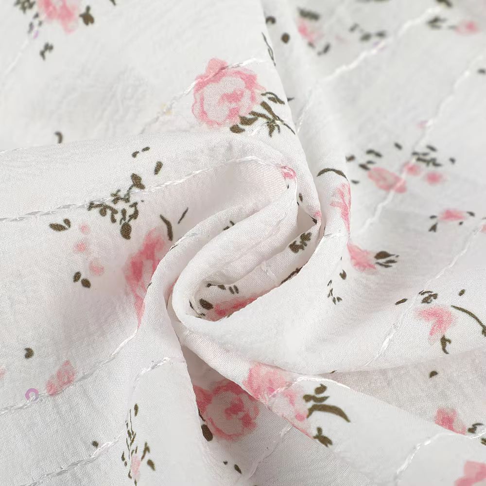 Factory Direct Sales Custom Designed Digital Printed Garments Print Fabric 100%polyester for Womens Clothing factory