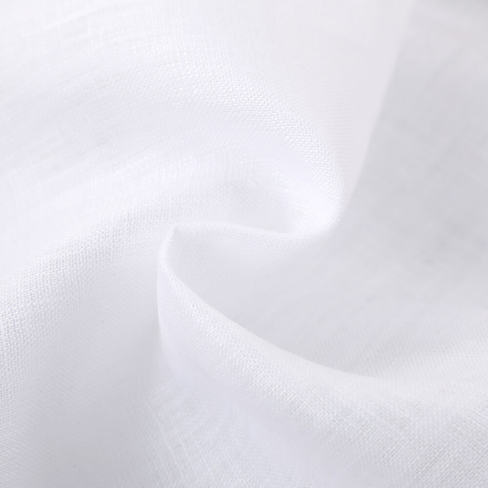 Élevez vos textiles avec un tissu en lin blanc pur