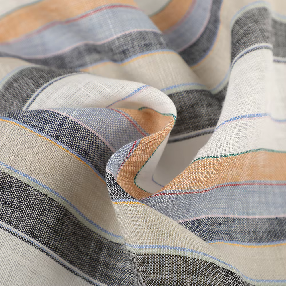 Manufacturer Wholesale Cheap Price 100% Pure White Flax Linen Fabric for Clothing Woven Garment Shirt Dress linen fabric factory