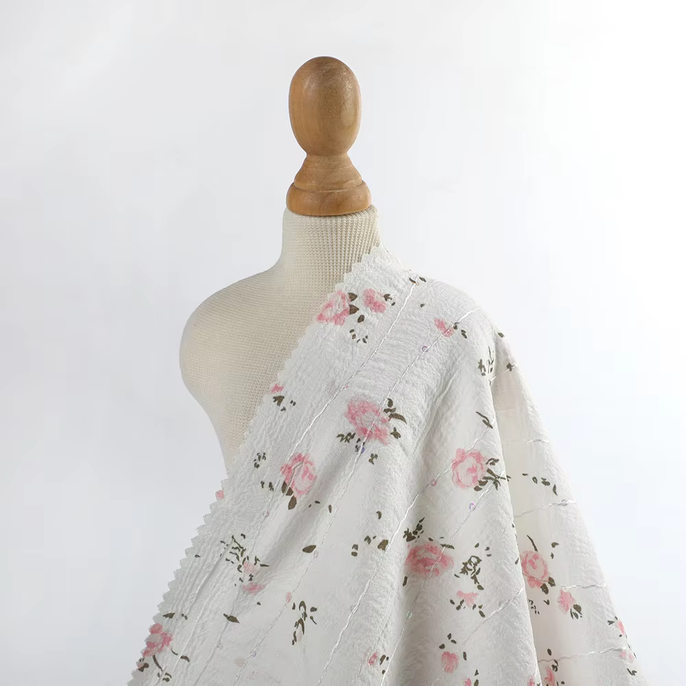 Factory Direct Sales Custom Designed Digital Printed Garments Print Fabric 100%polyester for Womens Clothing factory