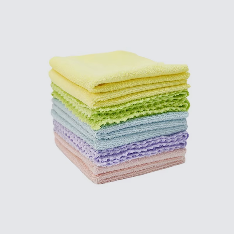 Hot Selling Microfiber Renewable Kitchen Dish cloth Woven Multifunctional Home Cleaning Towel for Dishwashing