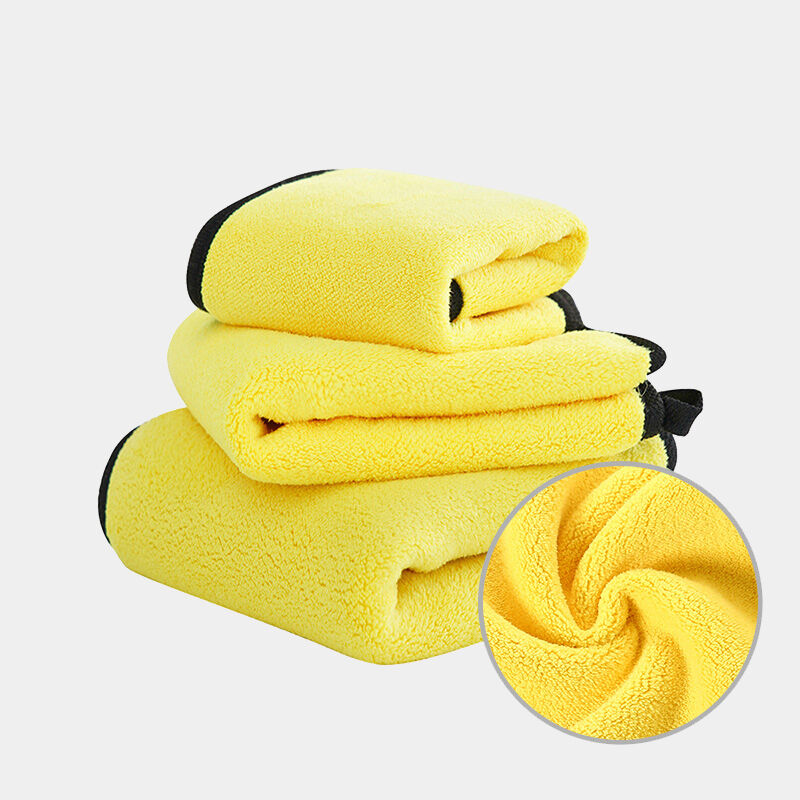 Διπλής Στρώσης Πετσέτα Αυτοκινήτου από Κοραλλιού Μαλλί